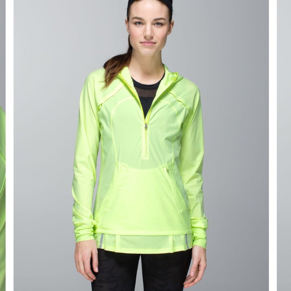 Lululemon Lightened Up Pullover - Clear Mint - Size 4